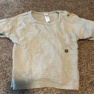 Modern Moments Textured Top in Light Blue